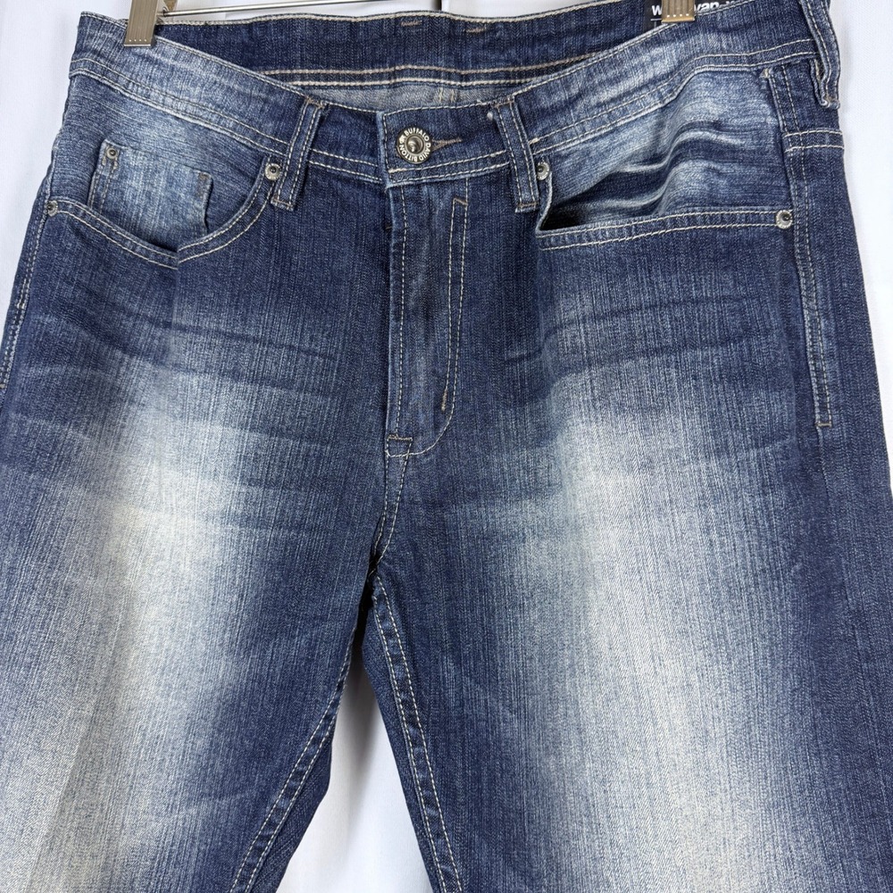 Buffalo David Bitton Evan-X Basic Straight Leg Jeans Mens 32x32 Blue Dark Wash